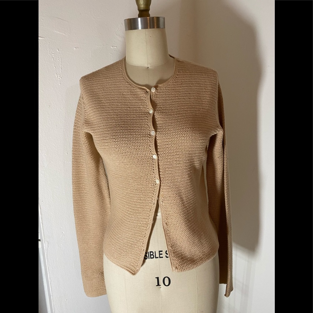 Armani xchange simple cotton crochet cardigan